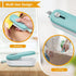 Mini Bag Sealer, 2 in 1 Heat Seal with Cutter and Lanyard, Portable Resealer Machine for Plastic Snack Bags (Batteries