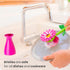 Vigar Flower Power Dish Brush with Handle and Vase Dish Brush Holder, Kitchen Scrub Brush for Pot Scrubber, Dishes