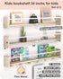 34 inchs, Set 3, Nursery Book Shelves Floating Book Shelves for Wall Nursery, Wall Mount Nursery Shelves of Perfect