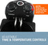 Elite Gourmet EDF-3500 Electric Immersion Deep Fryer: Removable Basket, Timer Control, Adjustable Temperature, 3.5 Quart