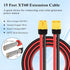XT60 Extension Cable 10AWG 15FT, XT60 to XT60 Cable with Male to Female Connector for Portable Power