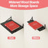 15.7in 11.8in 0.6in (Set 2) Fixwal Deep Floating Shelves for Wall, X X Wide Black Shelves for Bedroom, Large Wall Shelf