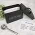 AuldHome Farmhouse Enamelware Recipe Box (Black); Vintage Style Metal Recipe Holder and Organizer for 4 x 6 Inch Recipe Cards by AuldHome Design