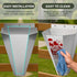 Bester 18 lbs, Large Chicken Cone for Butchering, Upgraded Thickened Stainless Steel Kill Cone, Flat-Back Killing Cone