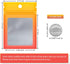 Funfery 100 Pieces Resealable Smell Proof Bags for Food Storage, Clear Mylar Bags for Small Business Packaging