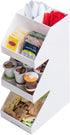 Mind Reader Coffee Tea Utensil and Condiment Station, Countertop Organizer for Kitchen, 6"L x 9"W x 16"H, White
