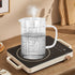 500ml Nozzle Coffee(500ML) Heat Resistant Glass Measuring Cup, Clear Glass Drinking Container with V Shaped Microwave