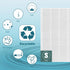 Improvedhand C545 Replacement Filter S for Winix C545 Air Purifier, True High Efficiency H13 Filter, Replaces Filter S.