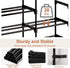 6 2 20-24 Closet Shoe Rack, Tier Shoe Rack Organizer with Large Drawers, Shoe Storage for Pairs, Sturdy Metal Shoe