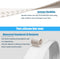 Under Door Draft Stopper, 39" Seal for Exterior/Interior Doors, Soundproof Dustyproof Weather Stripping, 2 Pack