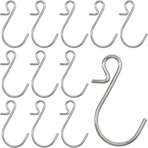Millennial Essentials 35pcs Small S Hooks, Metal S Shaped Wire Hook Hangers for DIY Crafts, Jewelry, Key Chains