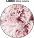 Uhomy 2 Packs Fluffy Accent Pillow Covers, 20"x20", Soft Burgundy Ombre Faux Fur Decorative Cushion Covers