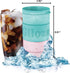 Gilozny 14 oz Cooling Freeze Beverage Cup, Coffee/Beer Rapid Cooler Freezer Double Wall Insulated Stainless Steel