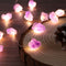 Genuine Amethyst Crystal Decorative Lights, Cute Fairy String Lights 10ft with 30 Natural Stones and Remote