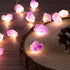 Genuine Amethyst Crystal Decorative Lights, Cute Fairy String Lights 10ft with 30 Natural Stones and Remote