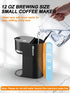 6-12 oz 5.5" Reminder,Black,9.45 Inches Single Serve Coffee Maker for K-Cup and Ground Coffee, Fast Brew, Brew Sizes