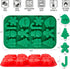 Christmas Silicone Chocolate Molds, 2PCS Holiday Gummy Candy Molds Santa Clause Christmas Tree Snowman Gingerbread Man Baking Molds for Jello, Ice Cubes, Soaps, Candles by CLUEWR