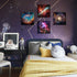 16x16" Space Wall Art Galaxy Futuristic Decor for Teens Room Outer Space Nebula Pictures Boys Bedroom Marvel Room