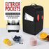 Luxja Food Processor Cover for Cuisinart and Hamilton Beach 11-14 Cup Processor, Dust Cover with Accessories Pockets,