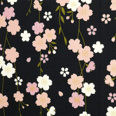 HAMAMONYO Furoshiki (20 in.) 'Weeping Cherry at Night'