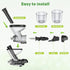 Masticating Juicer Attachment for KitchenAid Mixer, Cold Press Juicer Accessories with Dual Feed Chute