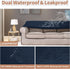 Easy-Going 100% Waterproof Chair Couch Cover, Dual Waterproof Sofa Slipcover, Dark Blue for Kids and Pets