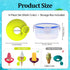 2-in-1 4 Silicone Popsicle Holders, Mess Free Ice Cream Cone Holders for Kids, Reusable & Dishwasher Safe Popsicle Drip
