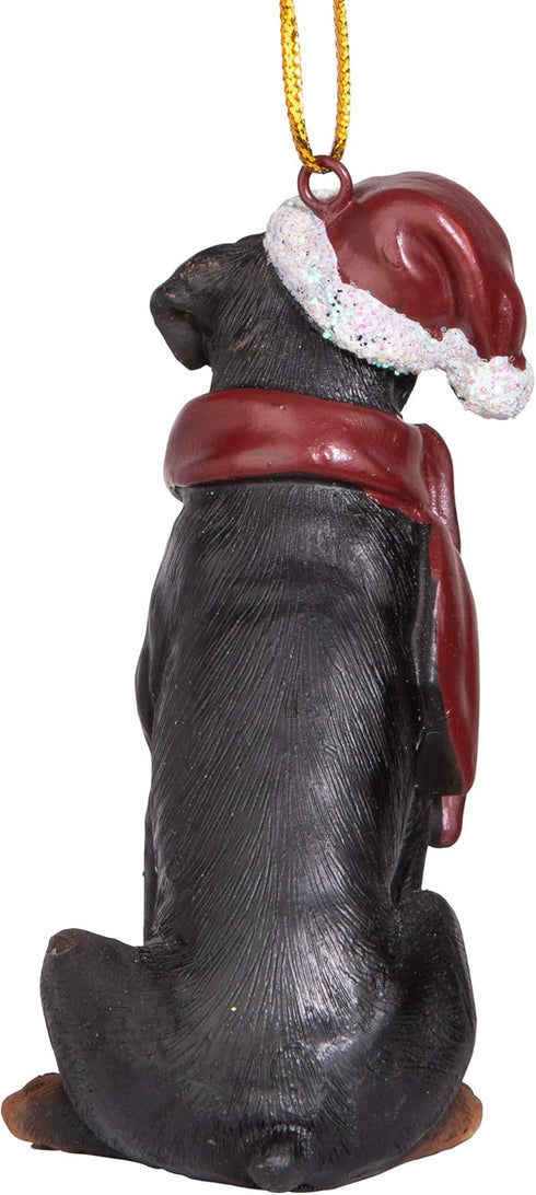 Design Toscano Full Color Christmas Xmas Rottweiler Holiday Dog Ornaments