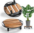 PRAQECZ 2 Pack Plant Stand with Wheels, 14" Rolling Plant Caddy 264 LB