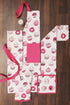 AMOUR INFINI Pot Holders and Oven Mitt Set, Heat Resistant Non-Slip, 1 Oven Mitt & 1 Pot Holder
