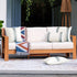 OTOSTAR 2 Pack Outdoor Waterproof Pillow Covers 12x20 Inch - Grey Linen Geometry Cushion Cases for Garden Furniture