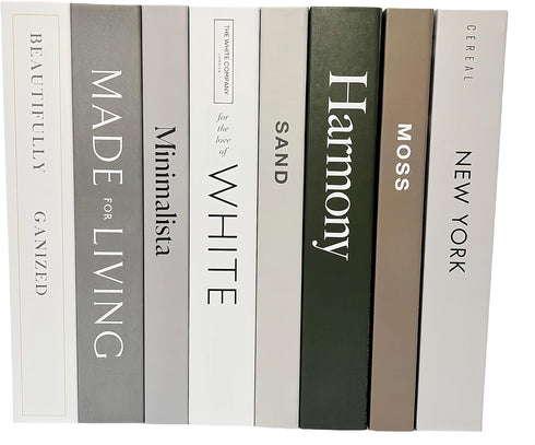 Ediactcyl 8 Pack (M68) Decorative Books, Decoration Faux Books for Hardcover Home Decor | Fake Book Stacks Display