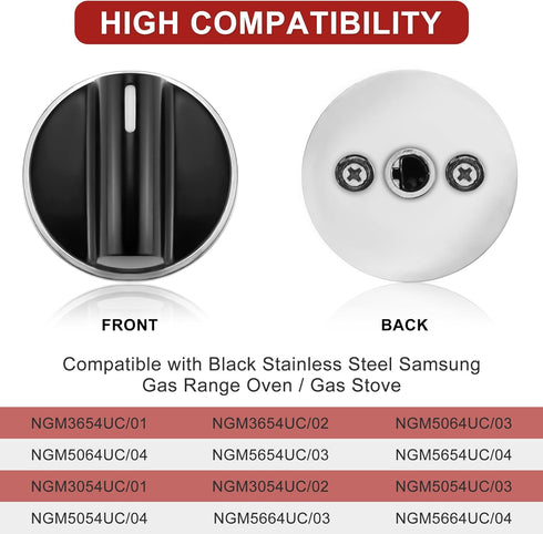 AMI PARTS 00650847 Knobs Cooktop Stove Knobs Fit for BOSCH Stove Knobs, Replace 00650847 650847 1999734 AH3480601 Range Oven Gas Stove Knobs (5 pcs) by AMI PARTS