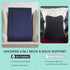 2-in-1 HAVARGO Neck Pillow Lumbar Support Pillow for Recliner Couch& Glider Chair - High Resilient Foam Ergonomic Back