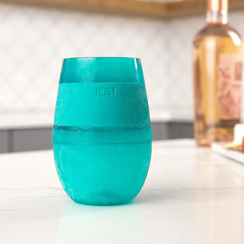 HOST Green Cooling Cup, Set of 1 Double Wall Insulated Drink Chilling Tumbler for Red and White Wine