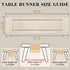 Summer 48 Inches yuboo Boho Table Runner, Rustic Farmhouse Table Runners Short Dresser Runners for Bedroom, Small