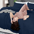Utopia Bedding Duvet Cover Queen Size - 3 Piece with Zipper Closure, Navy (Comforter Not Included)