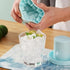 2 Pack Ice Cube Mold Cylinder Ice Trays, Portable Silicone Ice Bucket, Easy-Release Press-Type Ice Cup (Blue)