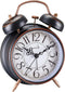 Loud Alarm for Deep Sleepers, 4'' Retro Twin Bell Alarm Clock with Backlight for Bedroom and Home Decoration (Retro