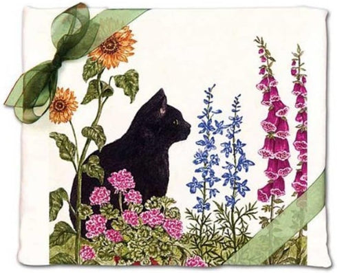 Alice's Cottage Black Cat Flour Sack Towel, Set of 2, AC3414