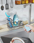 Consumest Sponge Holder for Kitchen Sink, Sink Caddy Organizer with Removable Drip Tray for Countertop