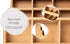 180 Theodore Tea Bag Organizer Wooden Tea Organizer and Storage for Home, Kitchen, Office Tea Bag Holder - Vertical
