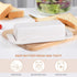 Bamboo Butter Dish with Lid and Knife, Small Butter Keeper for One Stick, Dishwasher Safe for Kitchen