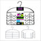 DR. ORGANIZER Leggings/Yoga Pants & Tank Top Closet Organizer Hanger, 2 Piece Set, Black