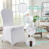 3PCS 3PCS MAQIHAN Chair Covers - Folding Chair Covers Spandex Stretch White Seat Covers for Wedding, Banquet, Party