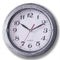 SAC SMARTEN ARTS 8 Inch Silent Quartz Wall Clock - Battery Operated in Silver