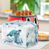 Hippie Sea Turtle Toaster Cover, 2 Slice, Dustproof Kitchen Appliance Cover, Aqua Blue, Machine Washable
