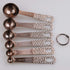 Smithcraft Copper Measuring Spoons Set, Stainless Steel, 6 Measurer Spoons (Copper-6spoons+1ring)