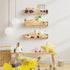 3 24inch Floating Shelves, Wall Shelf for Kids Rooms, Woodland Nursery Bookshelves, Bear Fox and Raccoon