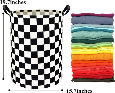 HIYAGON Boys Laundry Basket hamper Kids Hamper Car Toy Organizer Bins for Room Decor,Gift Basket for Bedroom(Racing